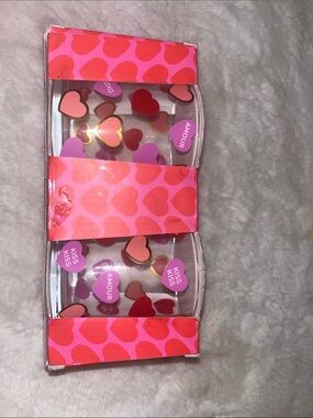 Nordstrom Pink and Red Heart Pattern Gift Box